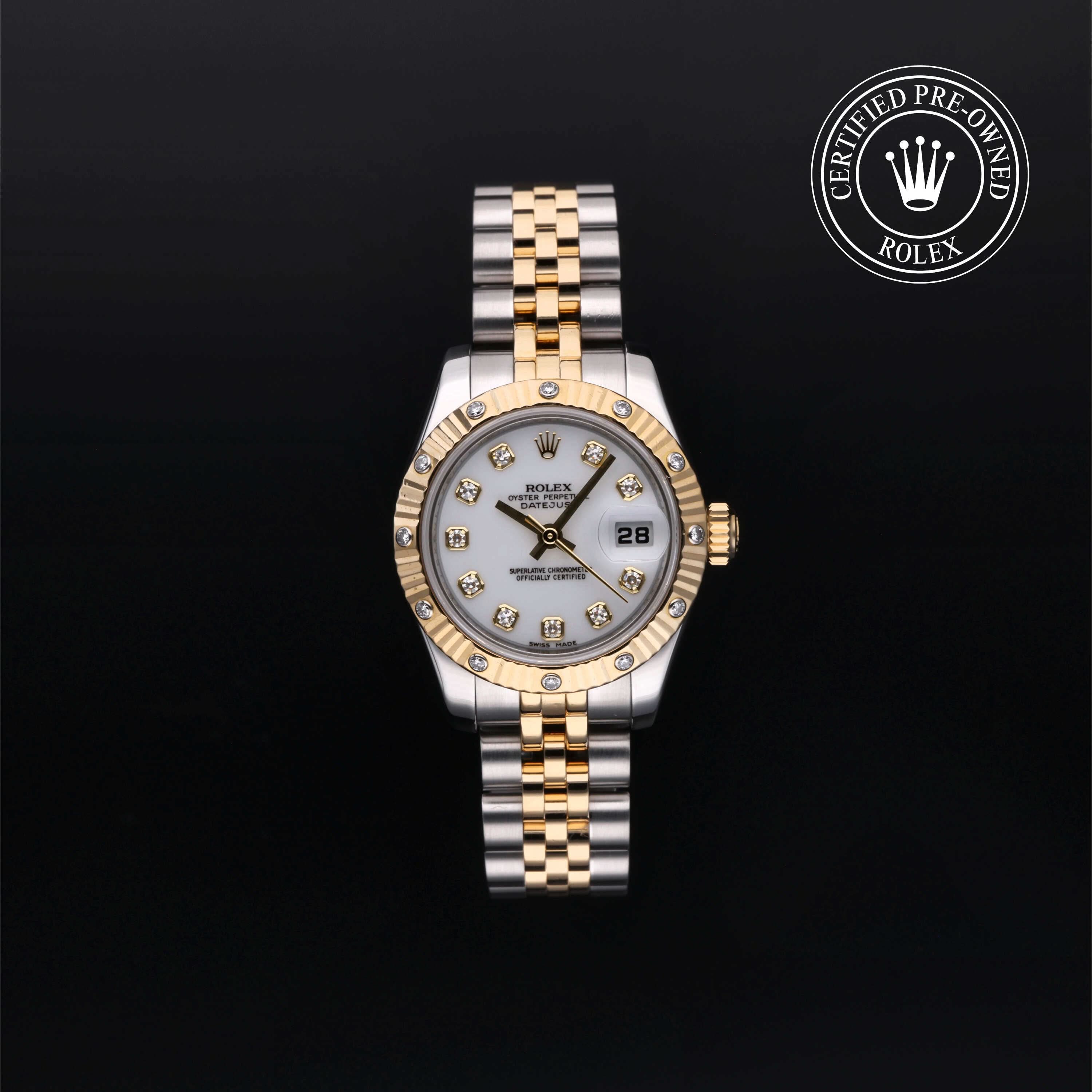 Rolex Certified Pre Owned Lady Datejust Watches Henne Jewelers