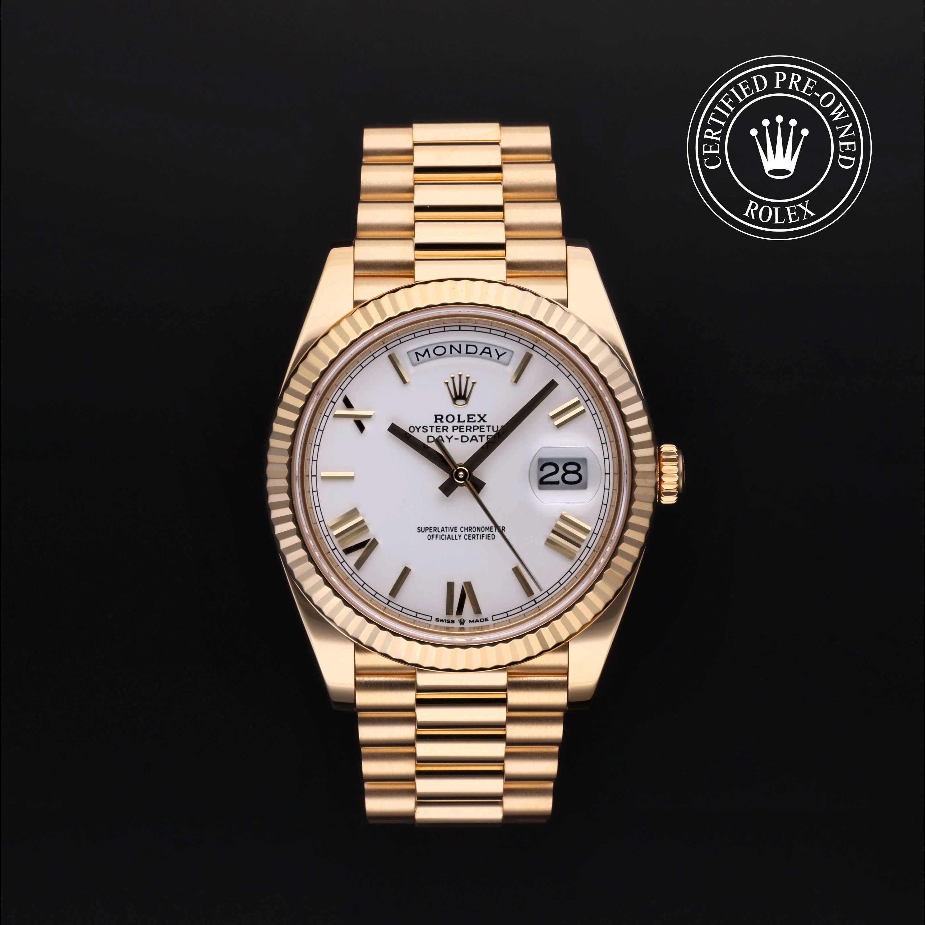 Rolex Certified Pre-Owned Day-Date 40 in Yellow Gold at Henne Jewelers