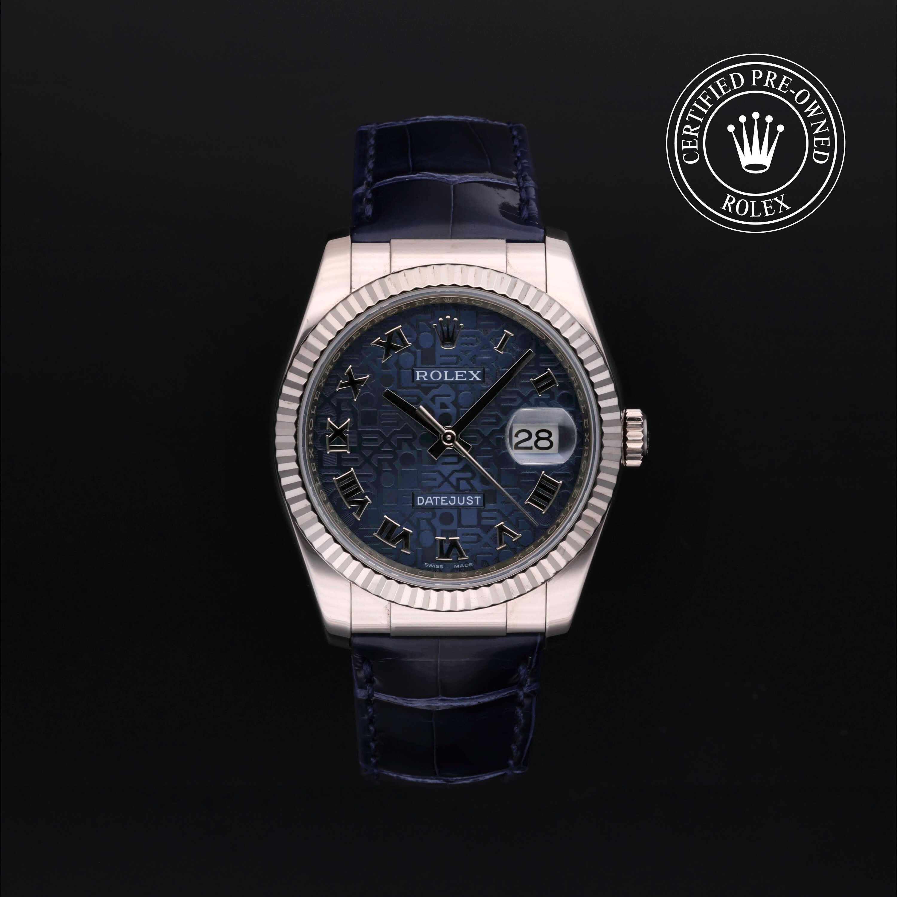 Rolex Certified Pre-Owned Datejust 36 in 18 Carat White Gold at Henne Jewelers