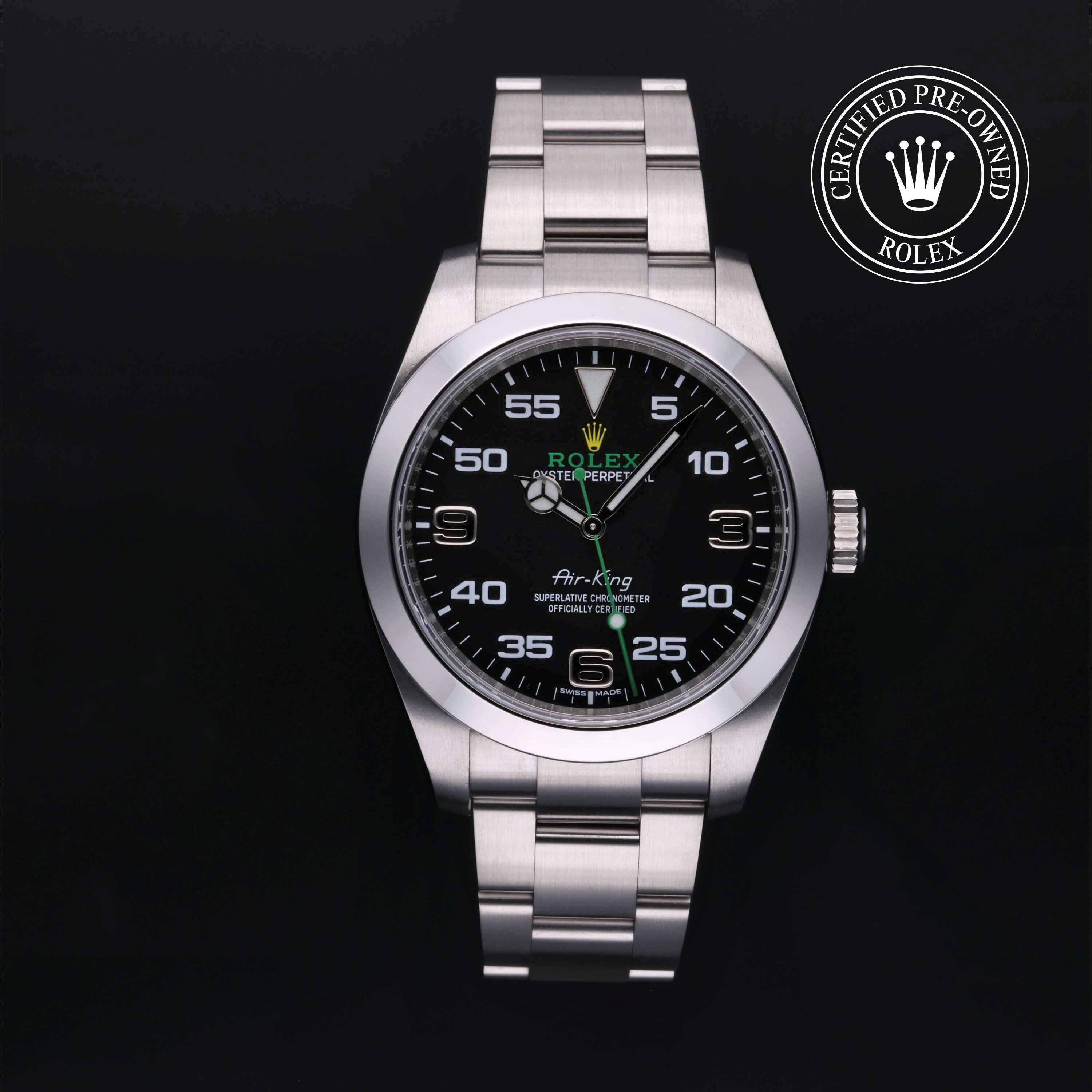 Rolex Certified Pre-Owned Air-King watch at Henne Jewelers