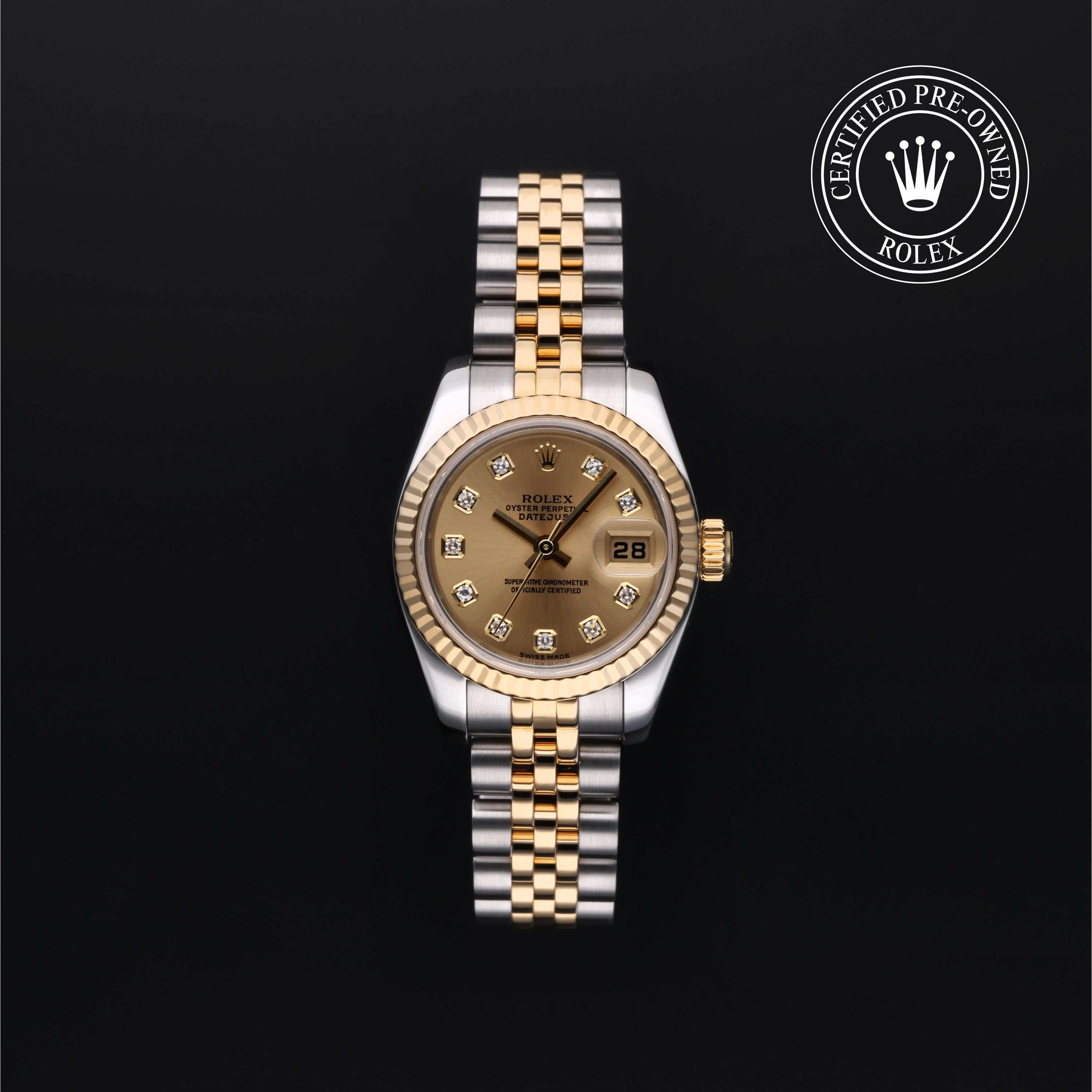 Rolex Certified Pre-Owned Lady-Datejust 26 in Yellow Rolesor at Henne Jewelers