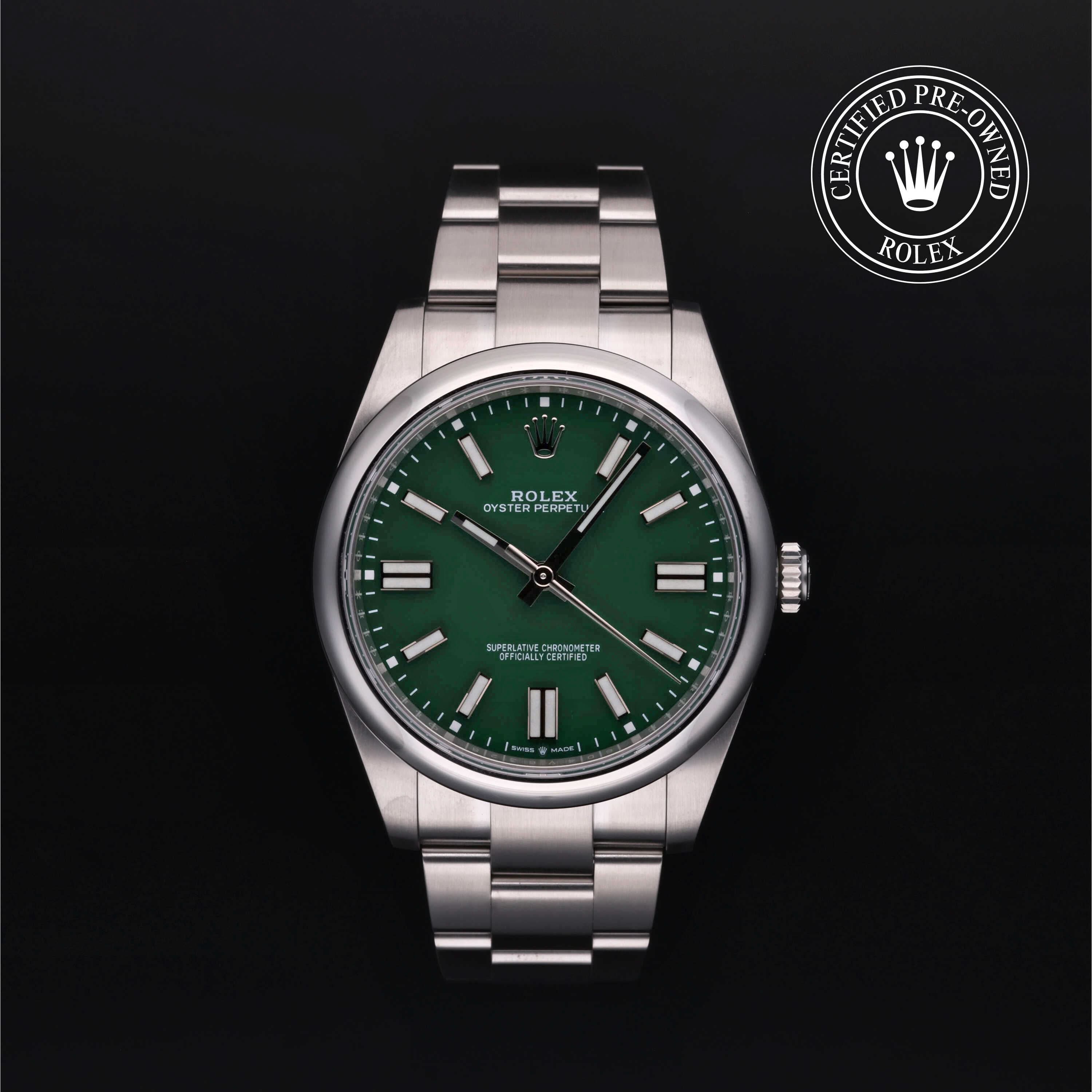 Rolex Certified Pre-Owned Oyster Perpetual 41 in Steel at Henne Jewelers 124300