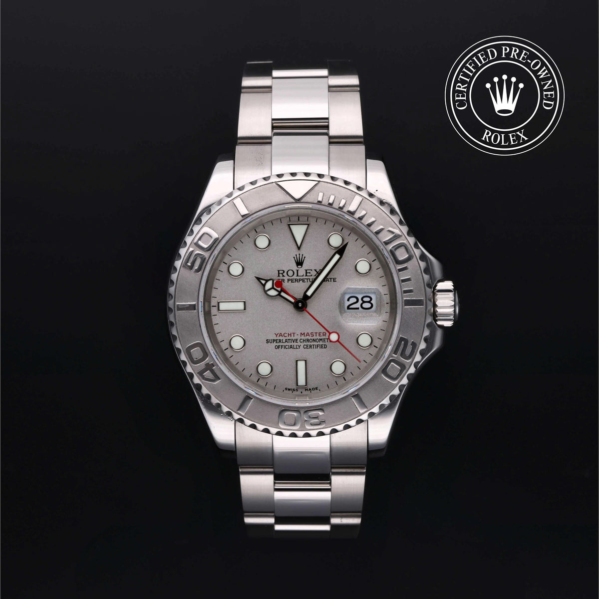 Rolex Certified Pre-Owned Yacht-Master 40 in Rolesium Platinum at Henne Jewelers