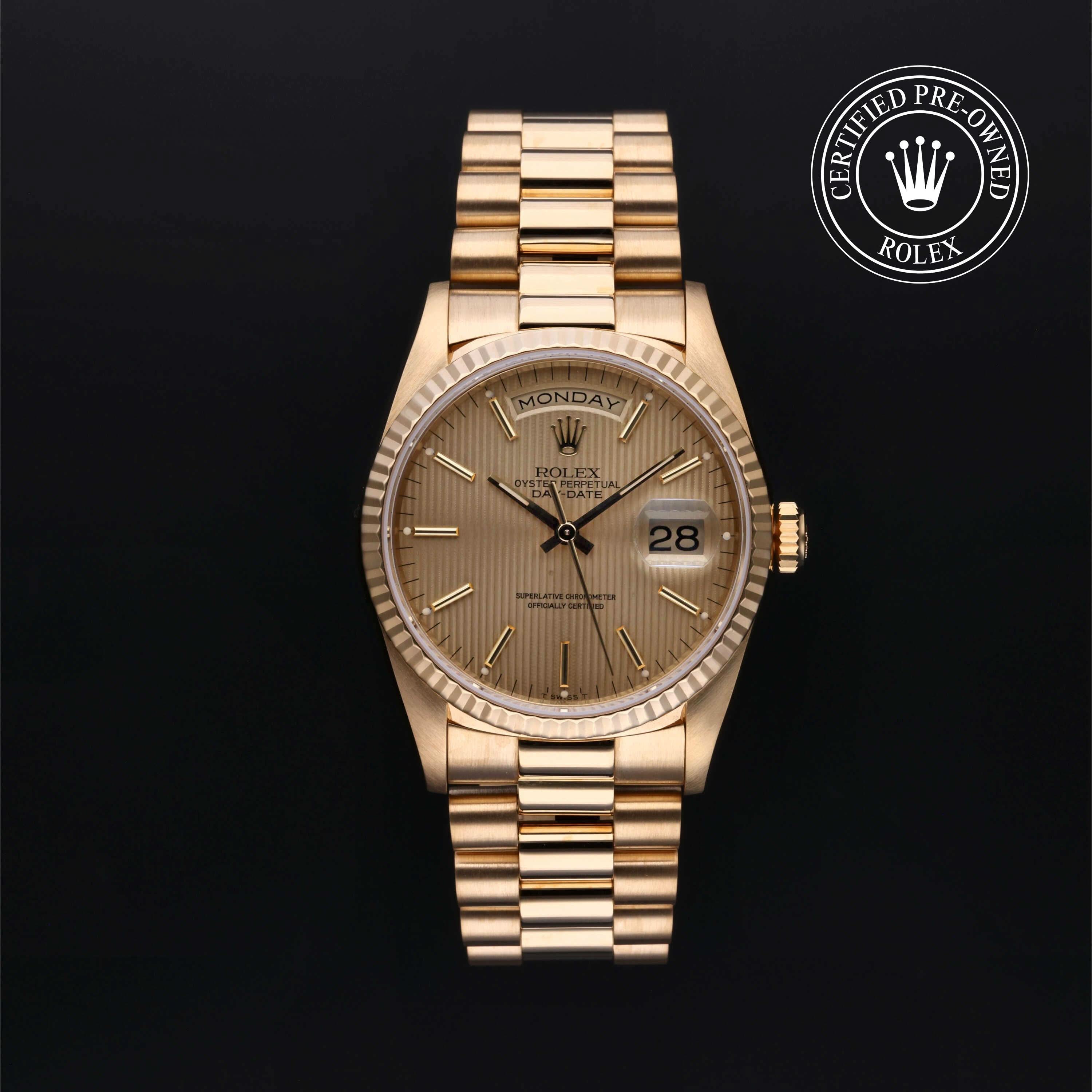 Henne Jewelers Certified Pre-Owned Rolex Day-Date 36 18238