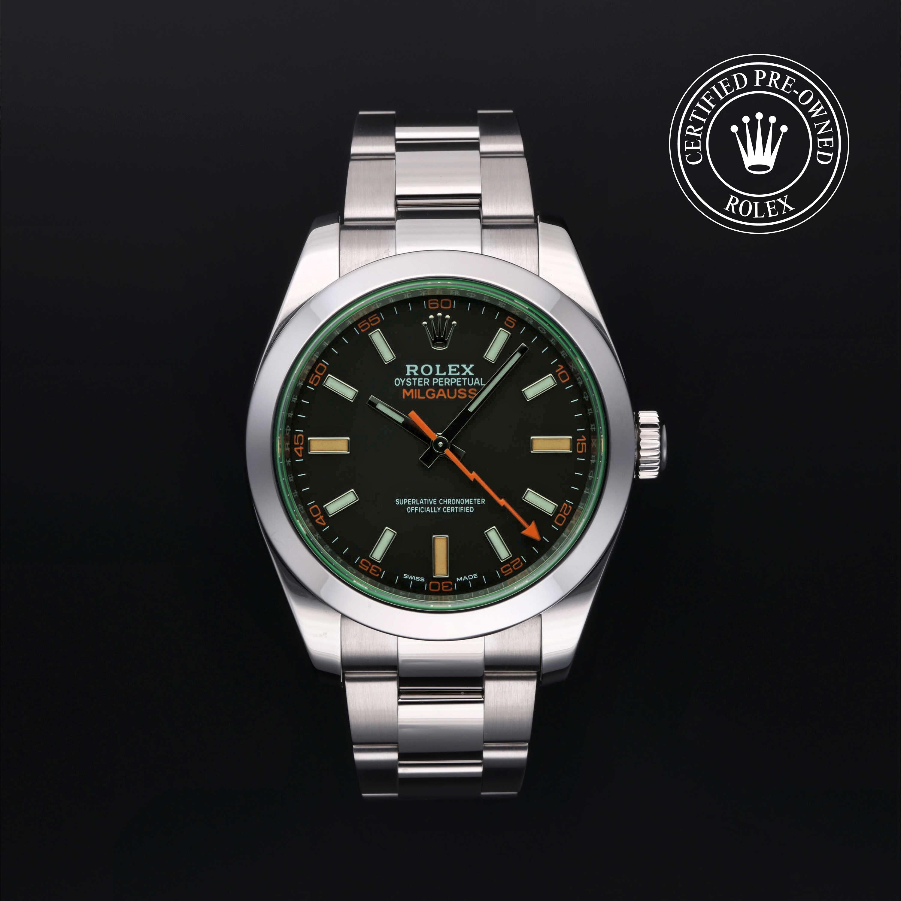 Rolex Certified Pre-Owned Milgauss 116400GV at Henne Jewelers