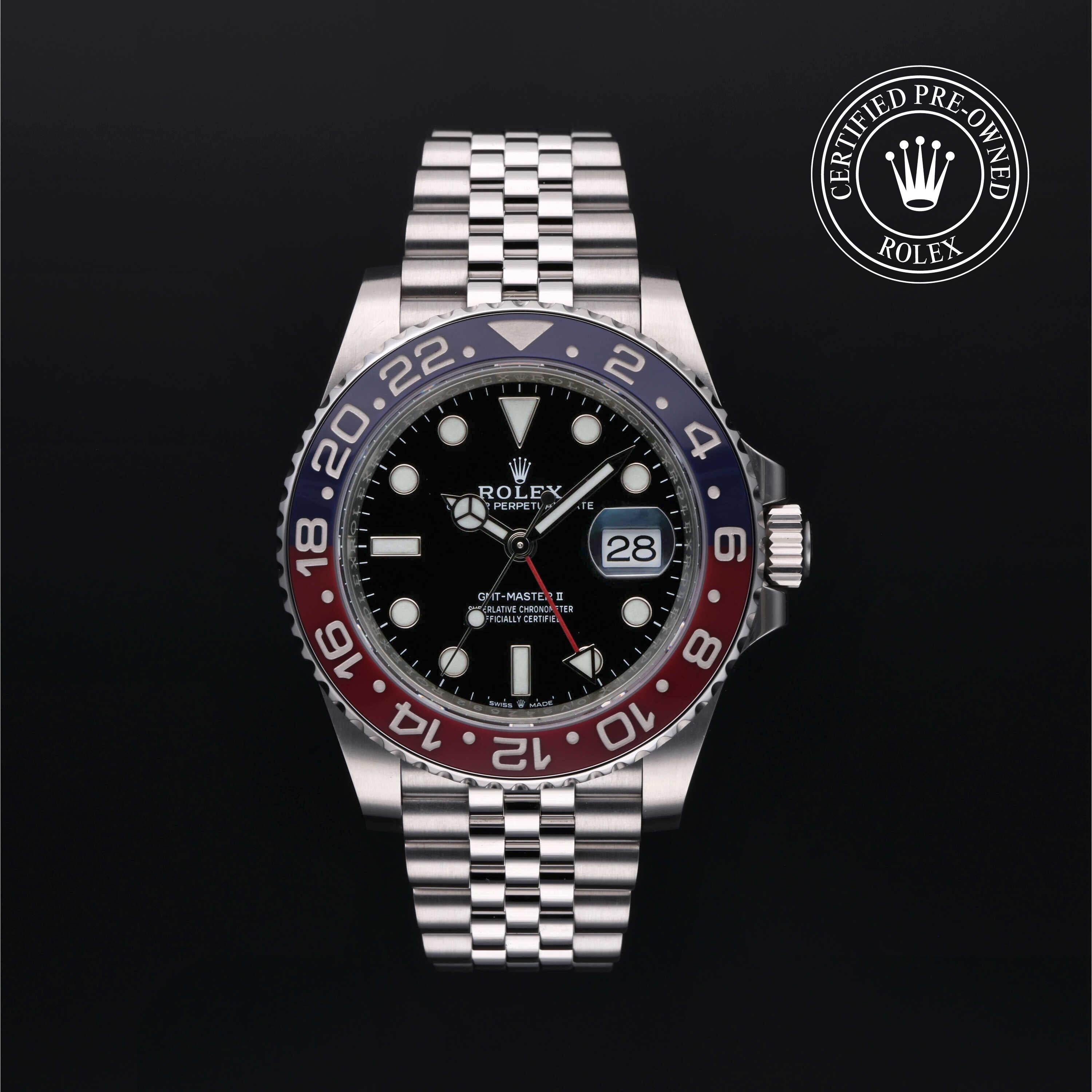 Certified Pre-Owned Rolex GMT-Master II 126710BLRO at Henne Jewelers