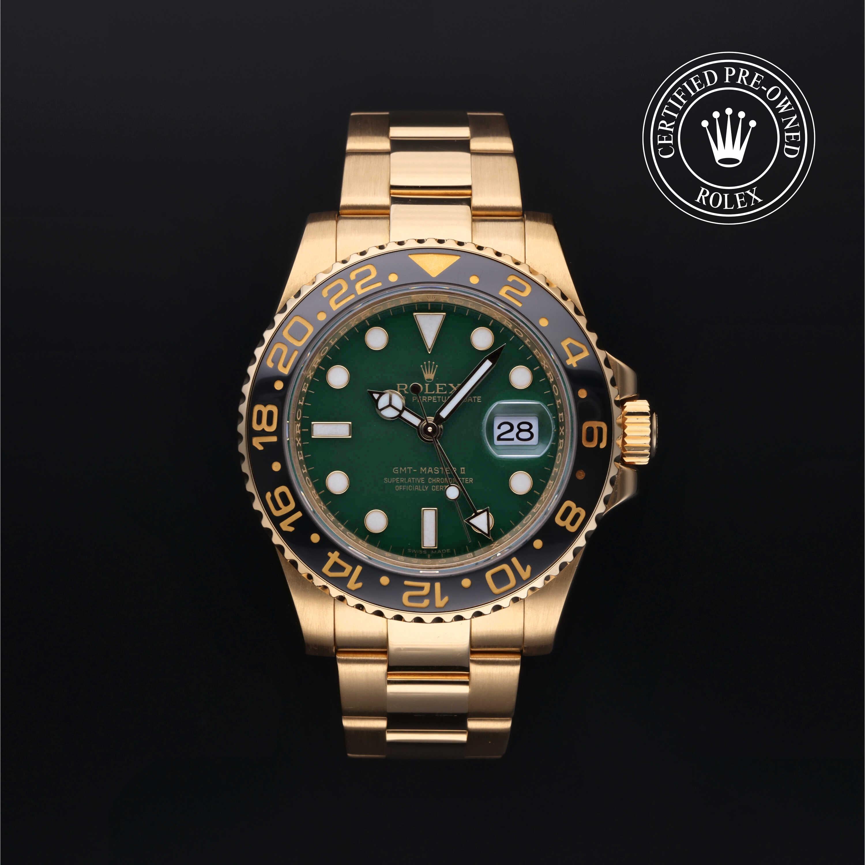 Certified Pre-Owned Rolex GMT-Master II at Henne Jewelers 116718LN