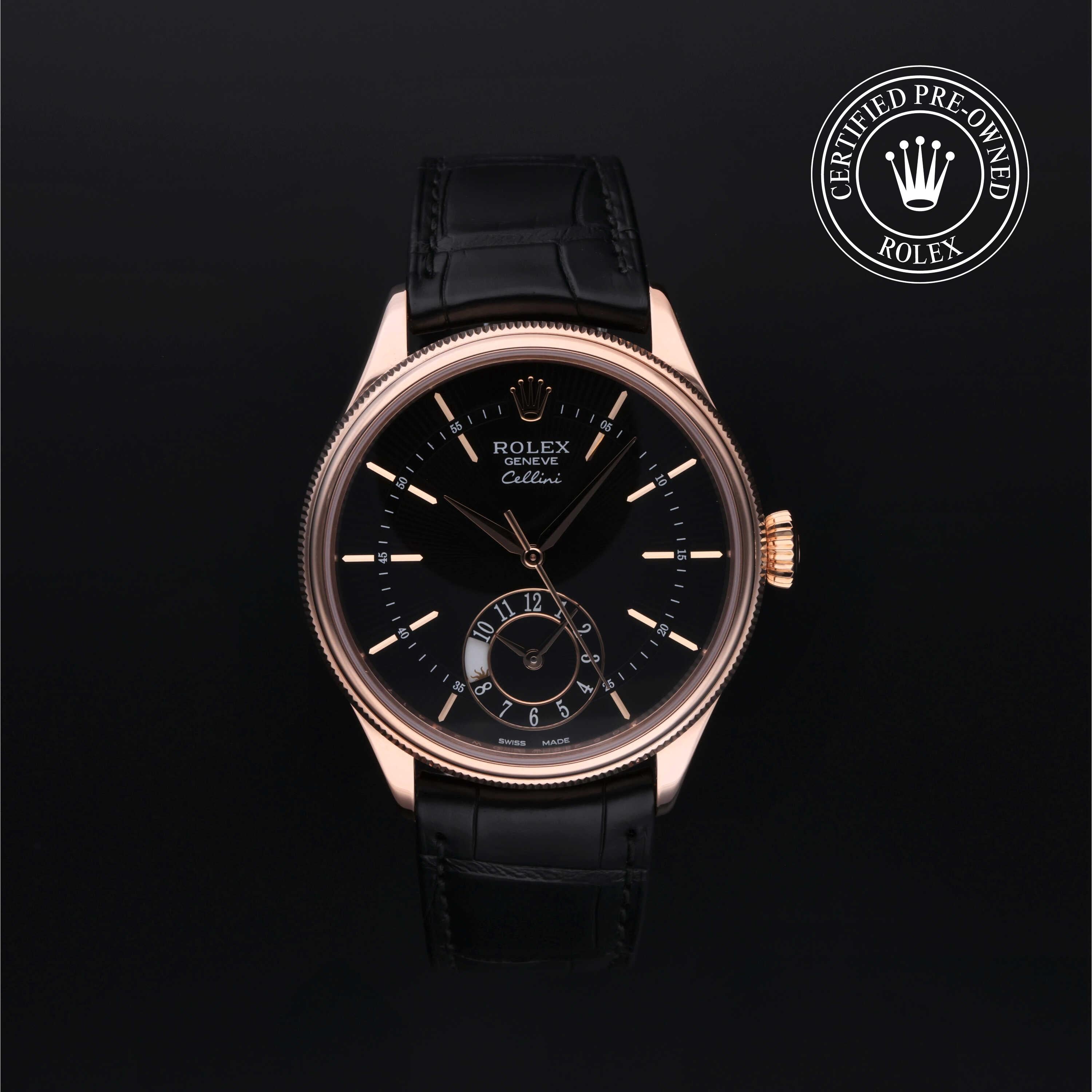 Rolex Certified Pre-Owned Cellini Dual Time at Henne Jewelers 50525