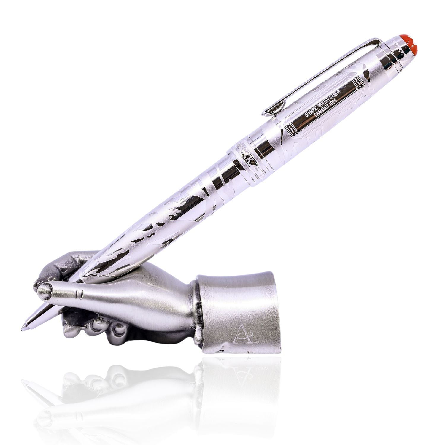 MONTBLANC MEISTERSTUCK X OLYMPIC HERITAGE CHAMONIX 1924 SOLITAIRE MIDSIZE BALLPOINT PEN