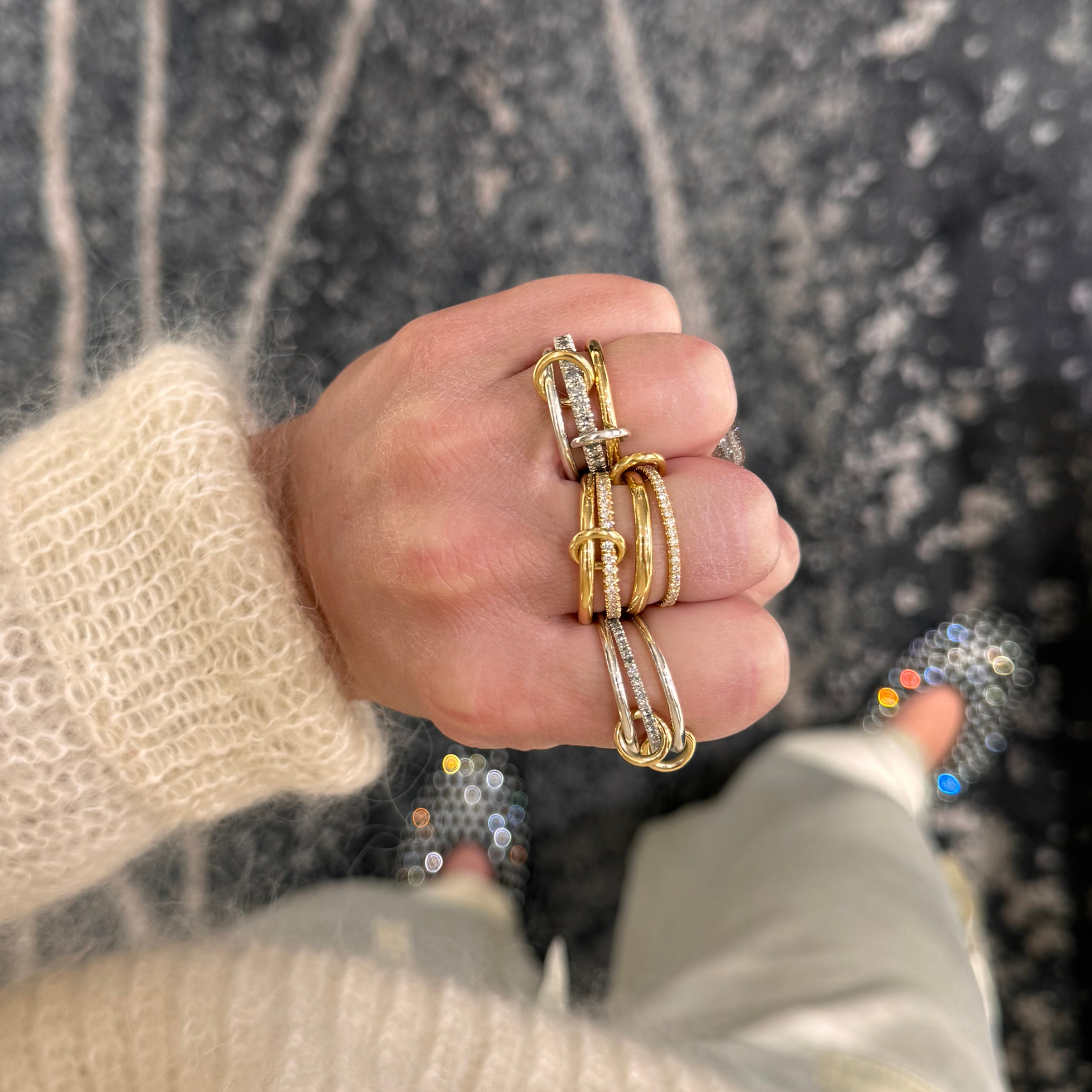 SPINELLI KILCOLLIN 18K YELLOW GOLD SONNY TRIPLE RING WITH SPINELLI KILCOLLIN 18K YELLOW GOLD SONNY TRIPLE RING WITH