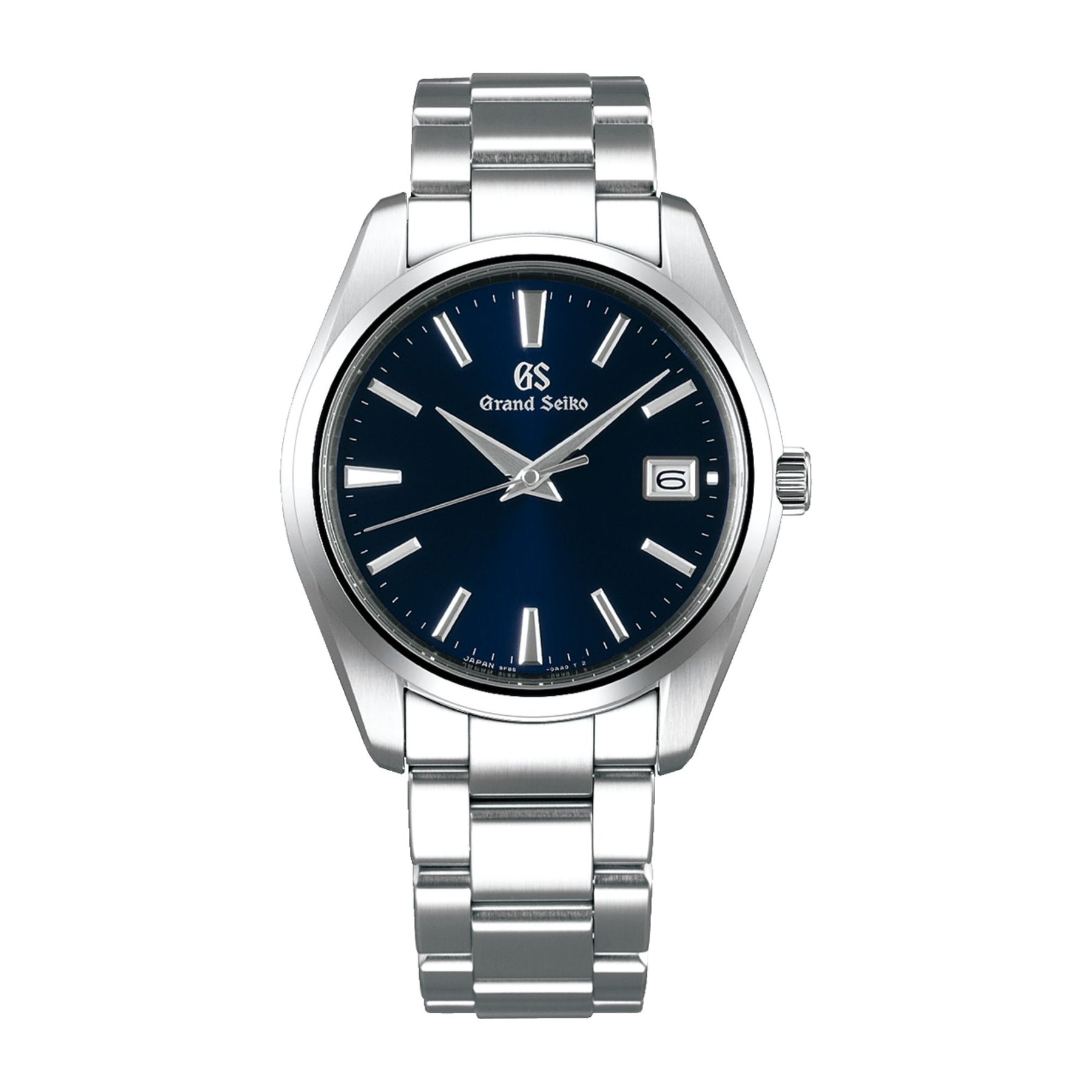 40MM GRAND SEIKO HERITAGE COLLECTION QUARTZ WATCH WITH MIDNIGHT BLUE STICK DATE DIAL