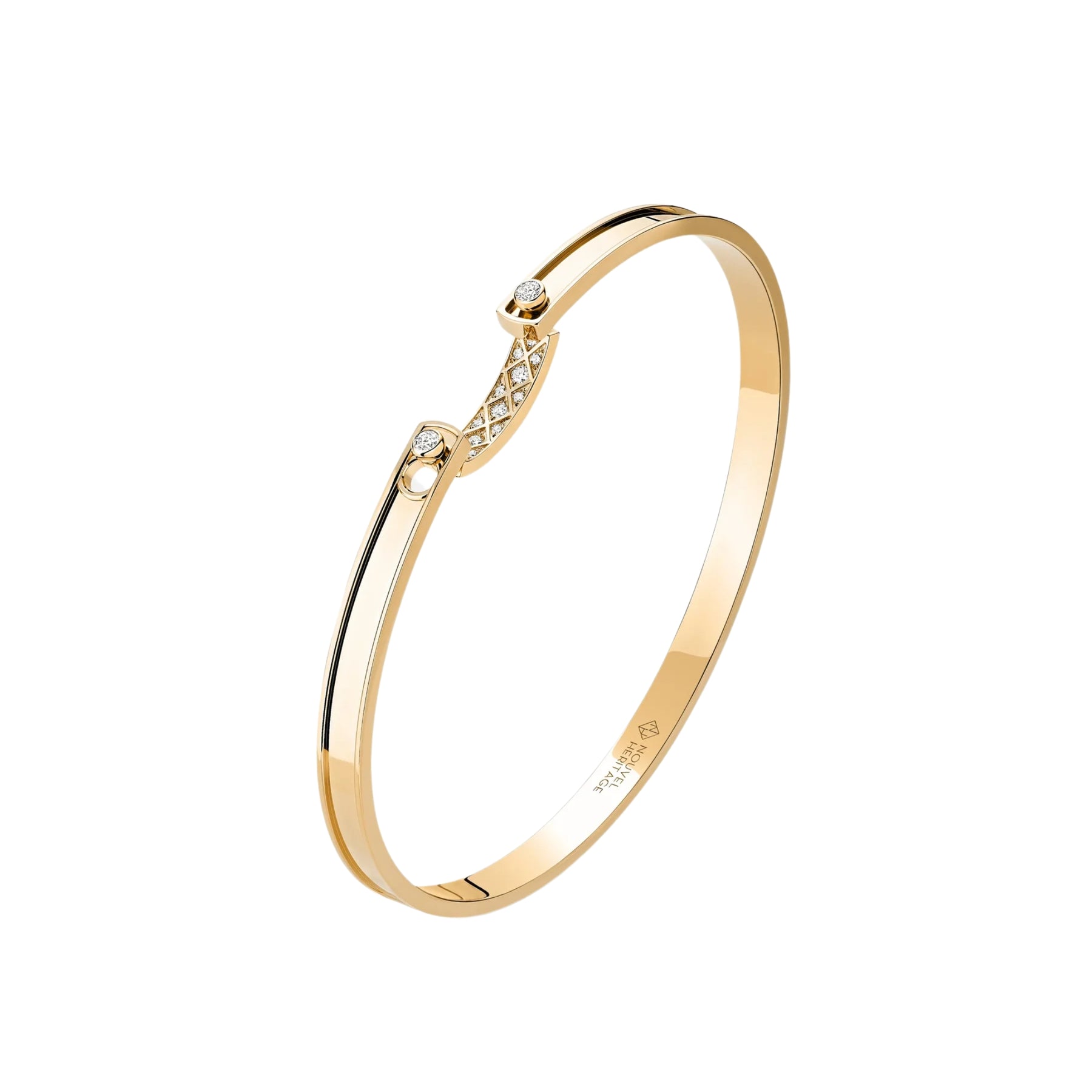 NOUVEL HERITAGE 18K YELLOW GOLD 4MM &