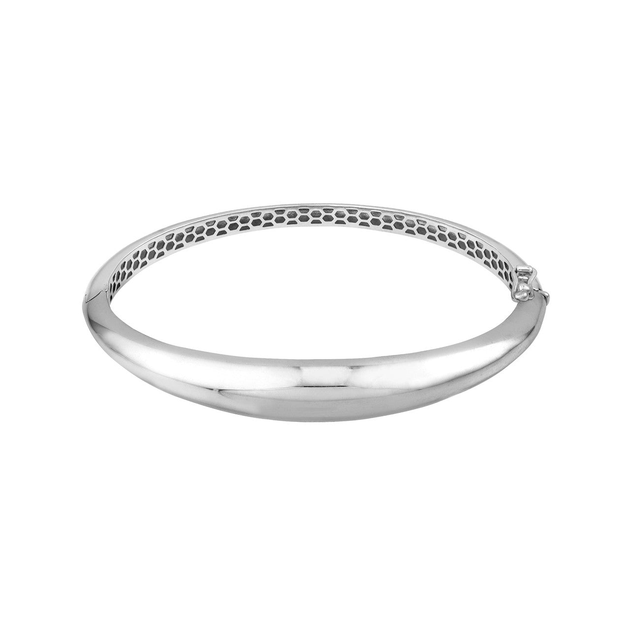 STERLING SILVER TAPERED BANGLE BRACELET