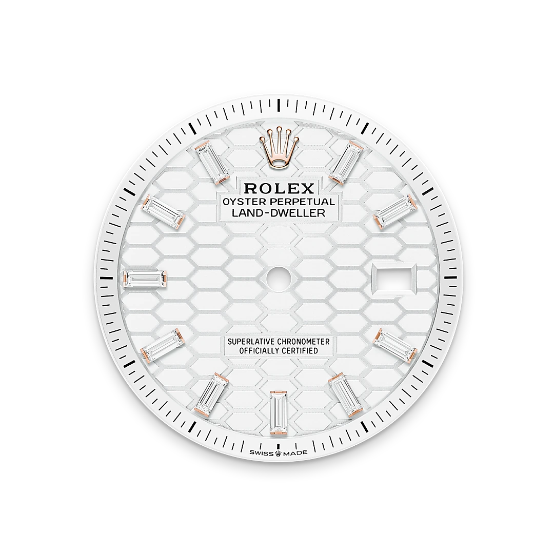 Rolex  Land-Dweller 36 Oyster, 36 mm, Everose gold and diamonds M127285TBR-0002