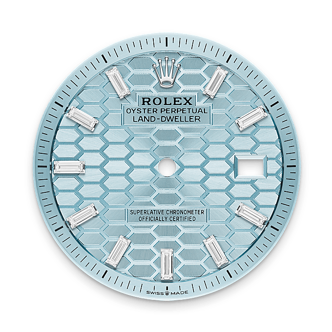 Rolex  Land-Dweller 36 Oyster, 36 mm, platinum and diamonds M127286TBR-0001