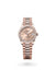 Rolex Datejust 31 Datejust Oyster, 31 mm, Everose gold and diamonds - M278285RBR-0025 at Henne Jewelers