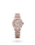 Rolex Lady-Datejust Oyster, 28 mm, Everose gold and diamonds - M279135RBR-0021 at Henne Jewelers