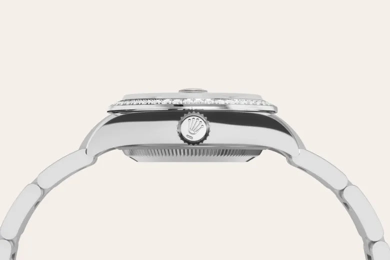 Rolex  Lady-Datejust Oyster, 28 mm, Oystersteel, white gold and diamonds M279384RBR-0004