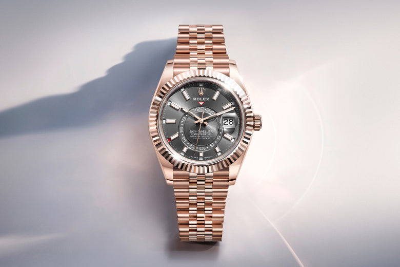 rolex sky dweller watches - henne jewelers