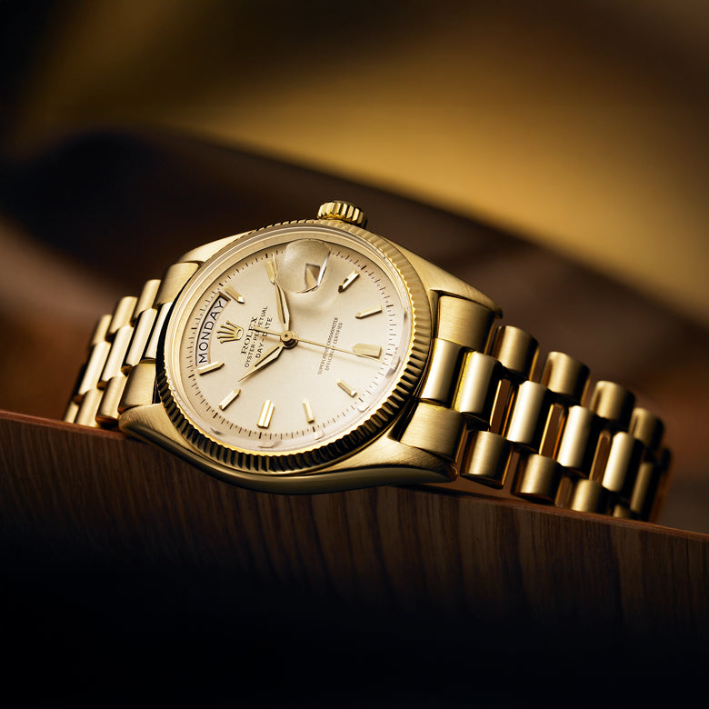 Rolex certified pre-owned Day-Date watches at Henne Jewelers