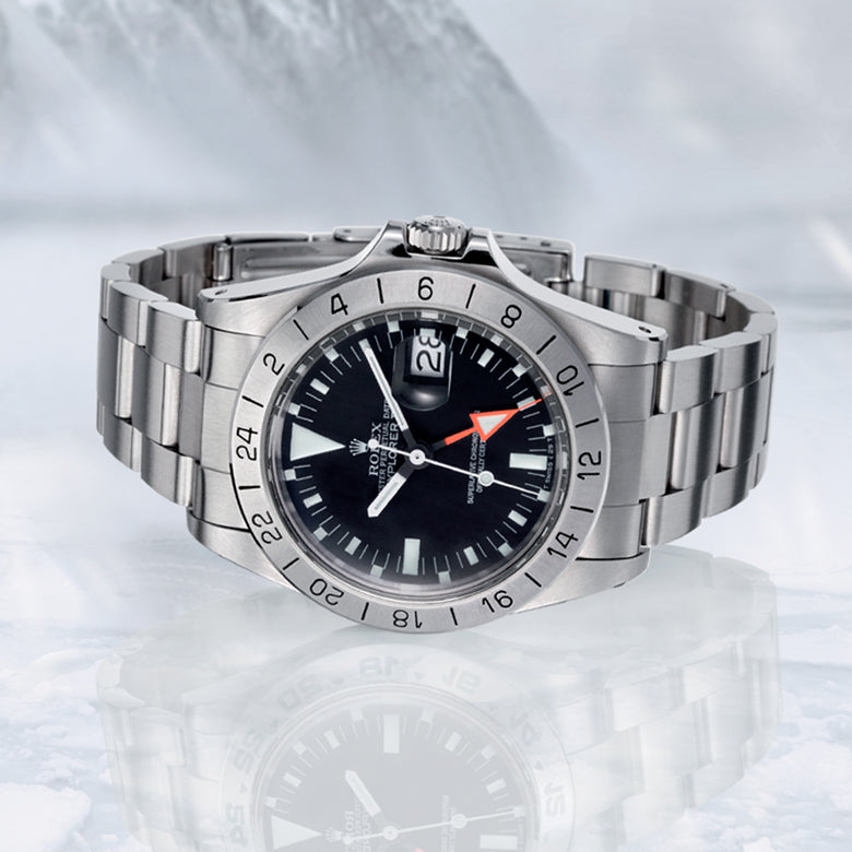 Rolex certified pre-owned Explorer II watches at Henne Jewelers