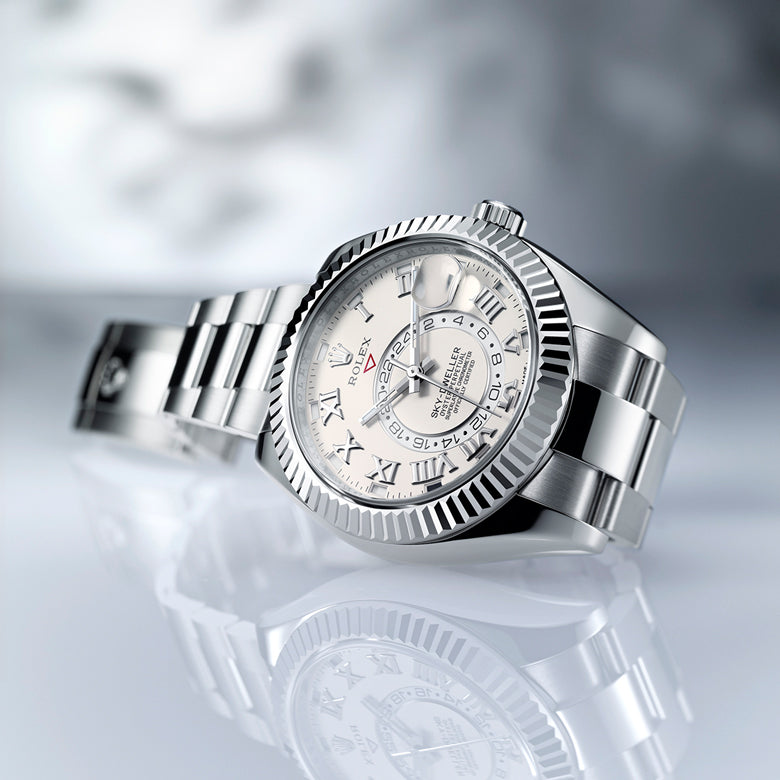Rolex certified pre-owned Sky-Dweller watches at Henne Jewelers