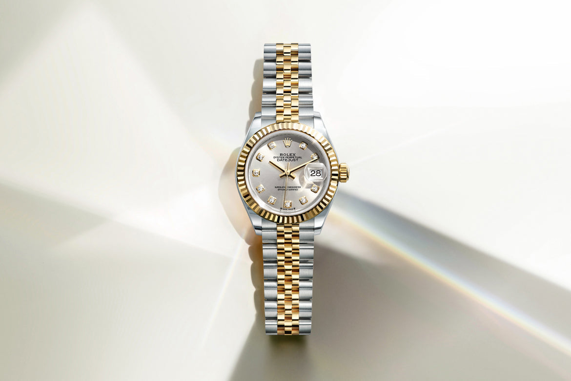 rolex lady datejust watches - henne jewelers