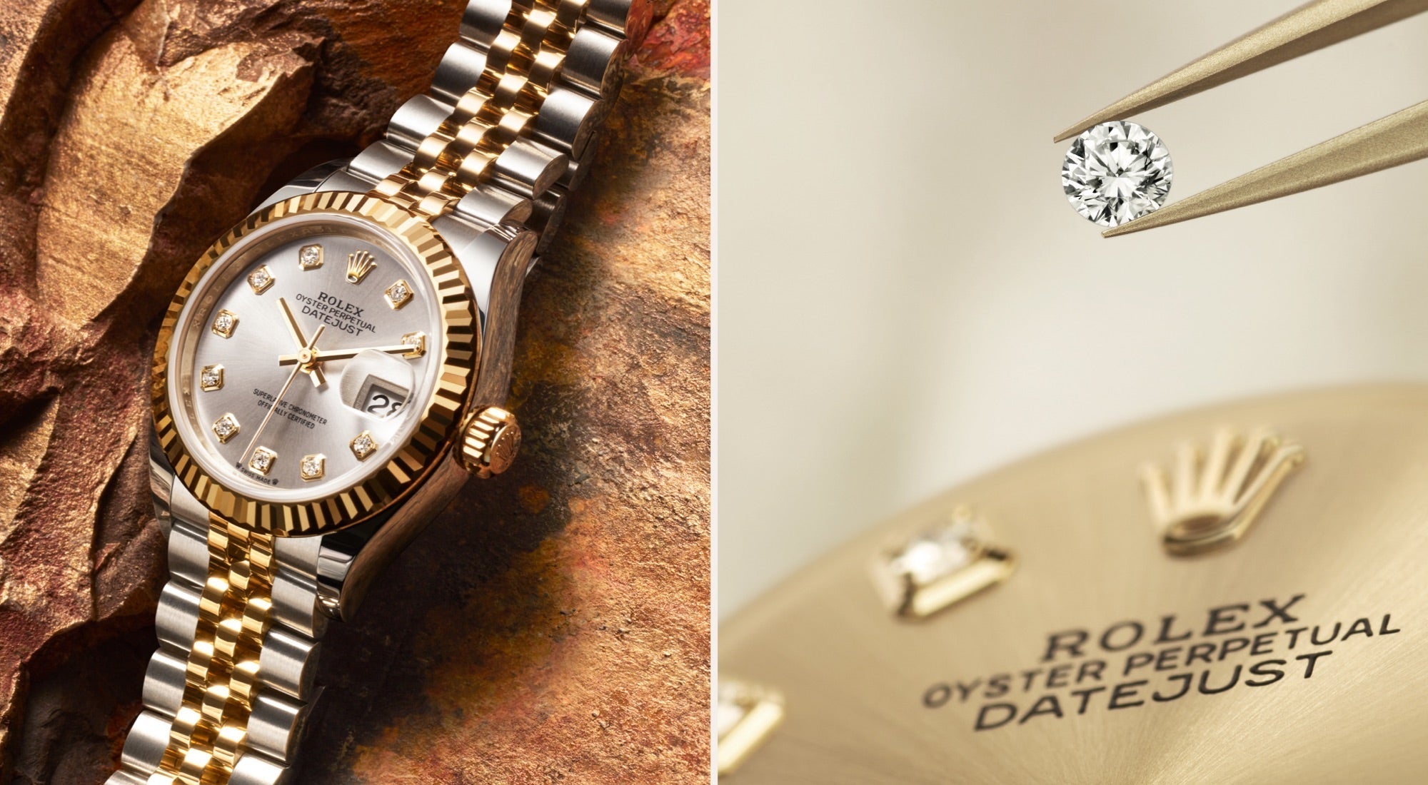 rolex lady datejust watches - henne jewelers