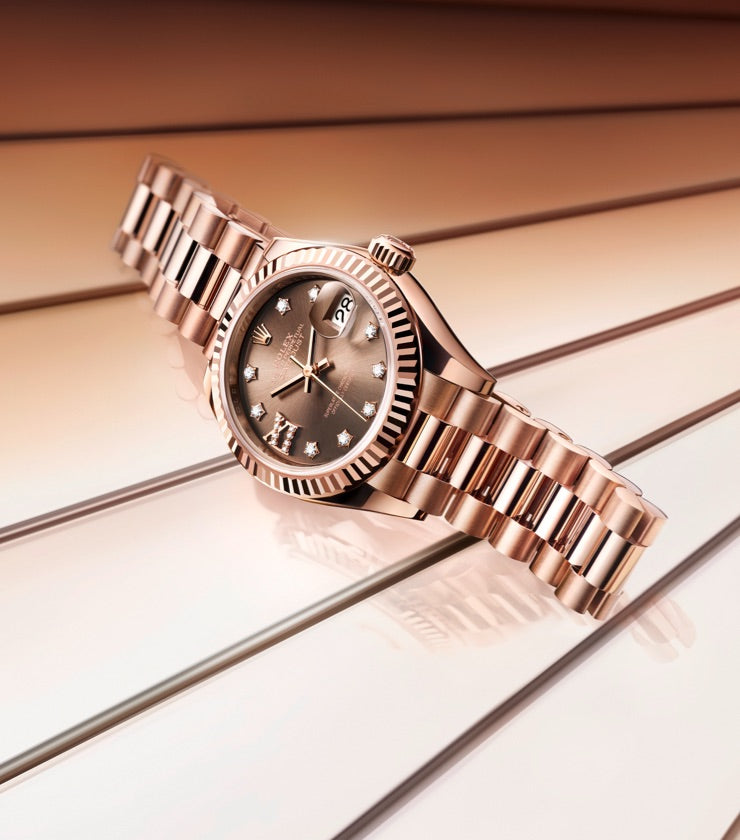 rolex lady datejust watches - henne jewelers