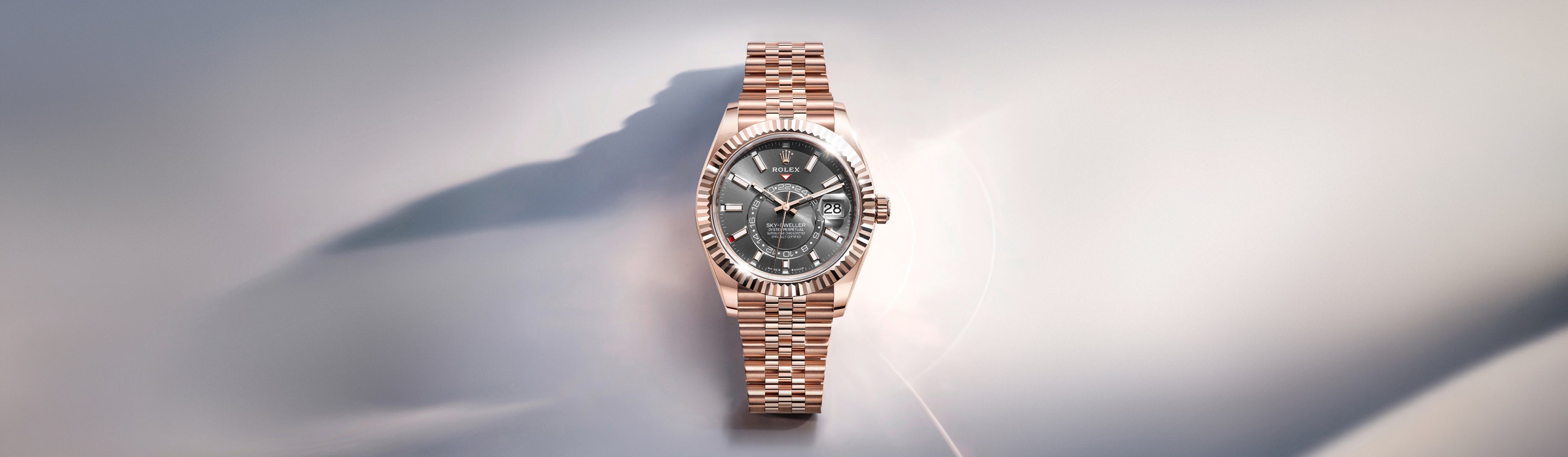 rolex sky dweller watches - henne jewelers