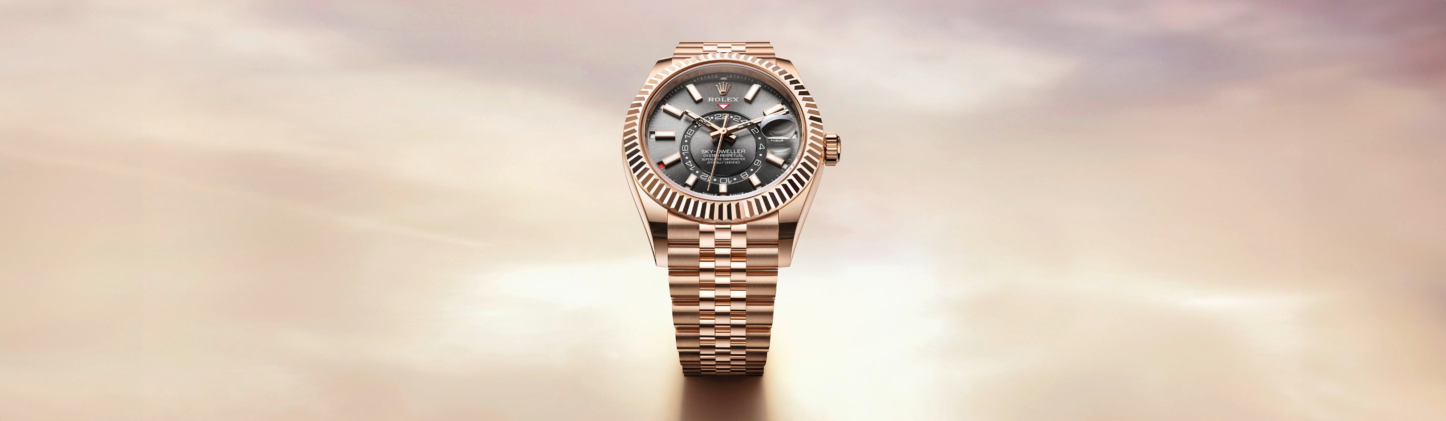 rolex sky-dweller watches - henne jewelers