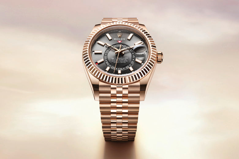 rolex sky-dweller watches - henne jewelers