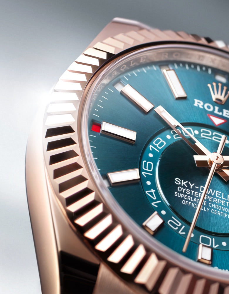 rolex sky-dweller watches - henne jewelers