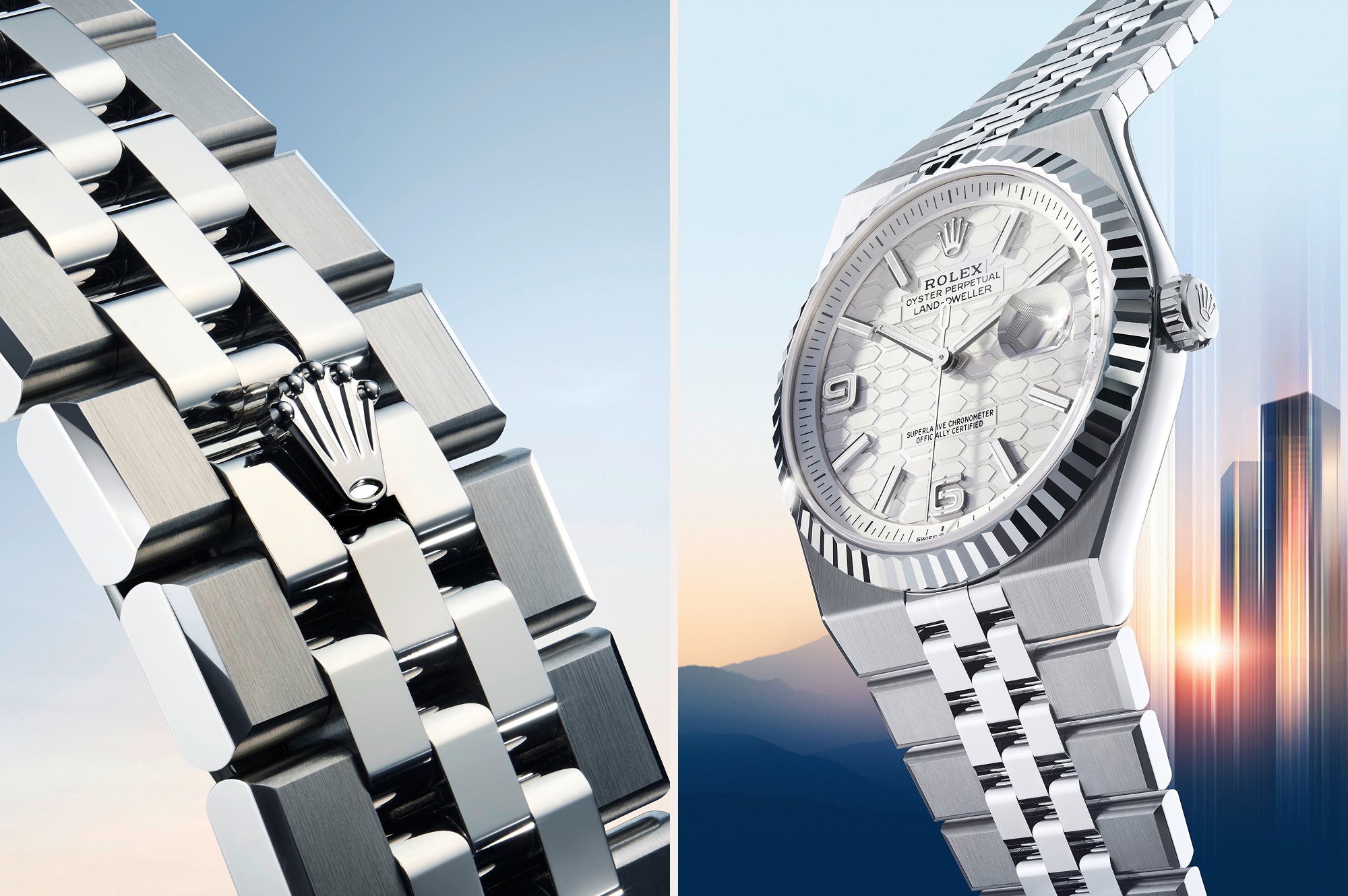 rolex land-dweller watches - henne jewelers