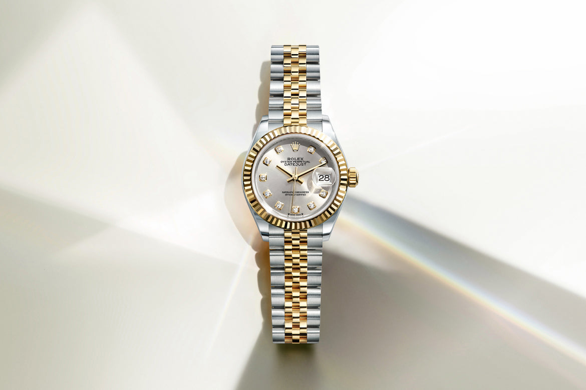 rolex lady datejust watches - henne jewelers