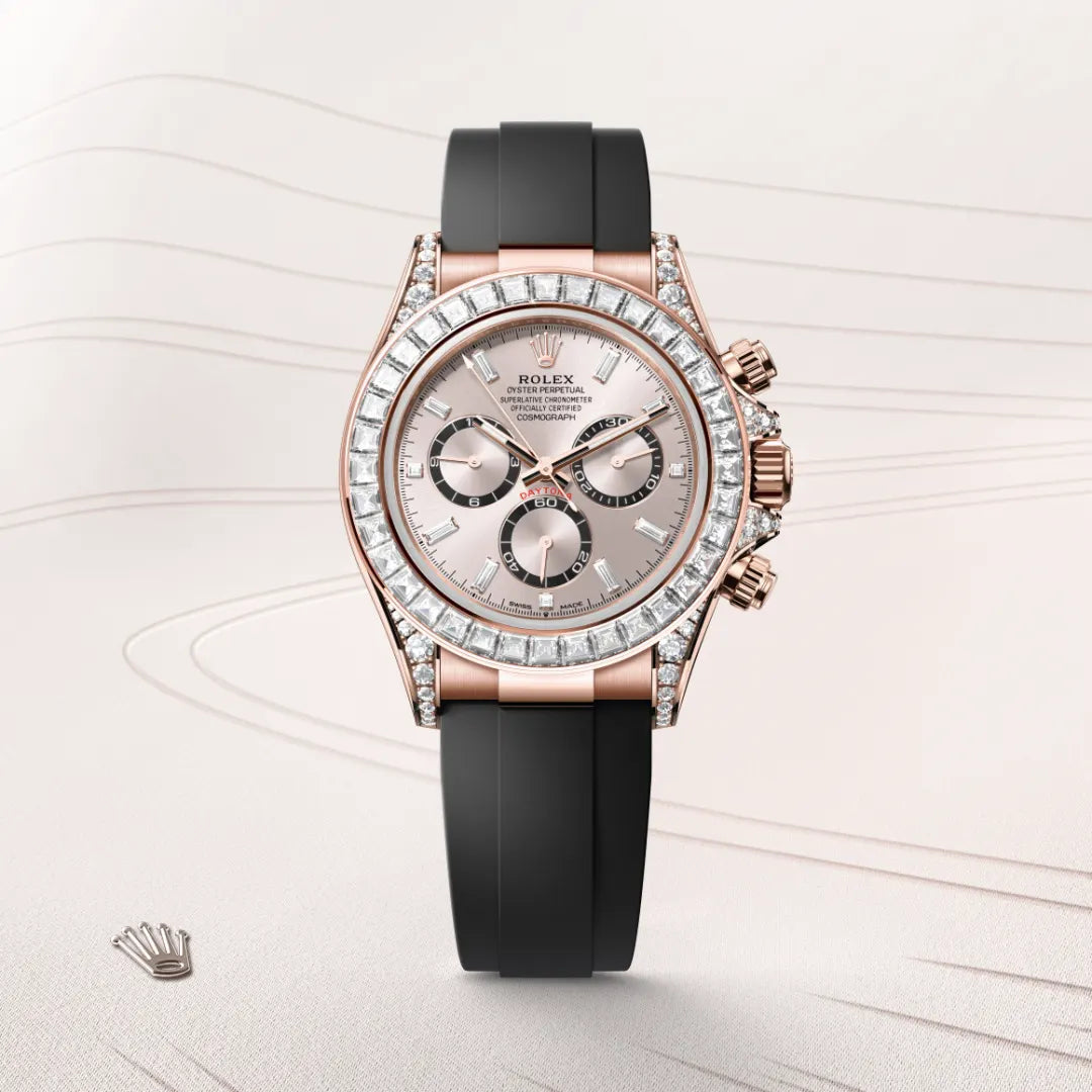 Rolex  Cosmograph Daytona Oyster, 40 mm, Everose gold and diamonds M126535TBR-0002