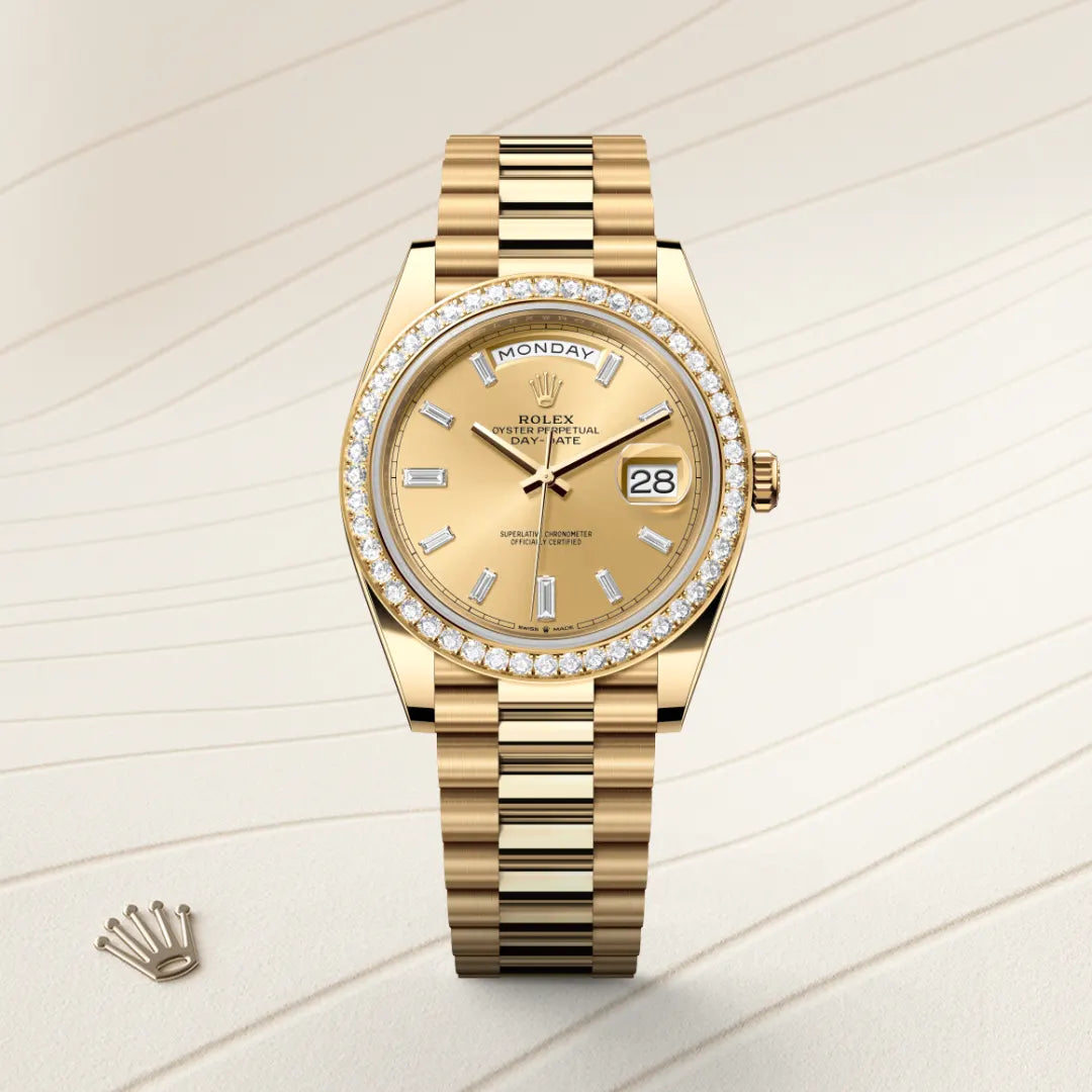 Rolex  Day-Date 40 Oyster, 40 mm, yellow gold and diamonds M228348RBR-0002