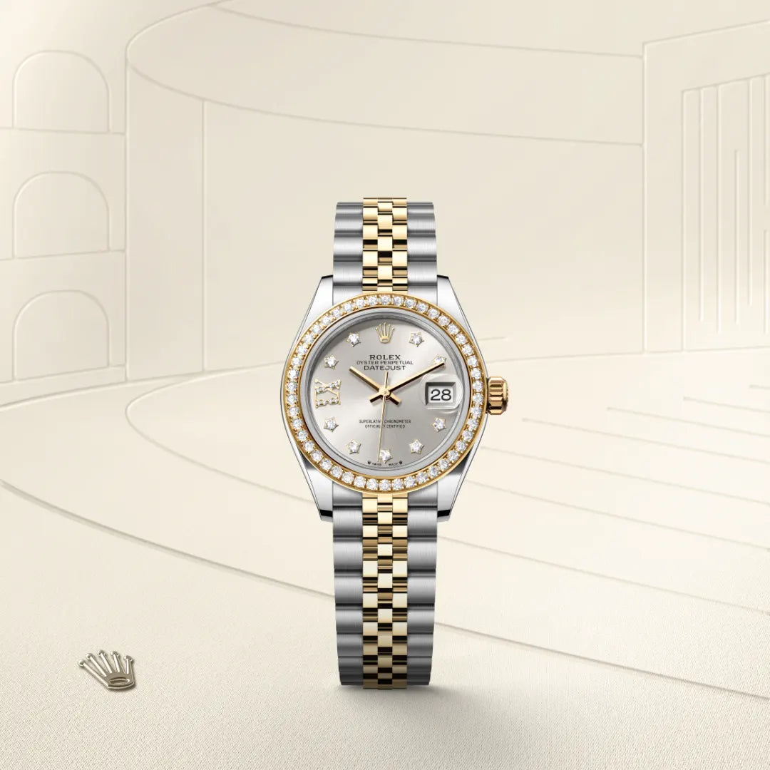 Rolex  Lady-Datejust Oyster, 28 mm, Oystersteel, yellow gold and diamonds M279383RBR-0003