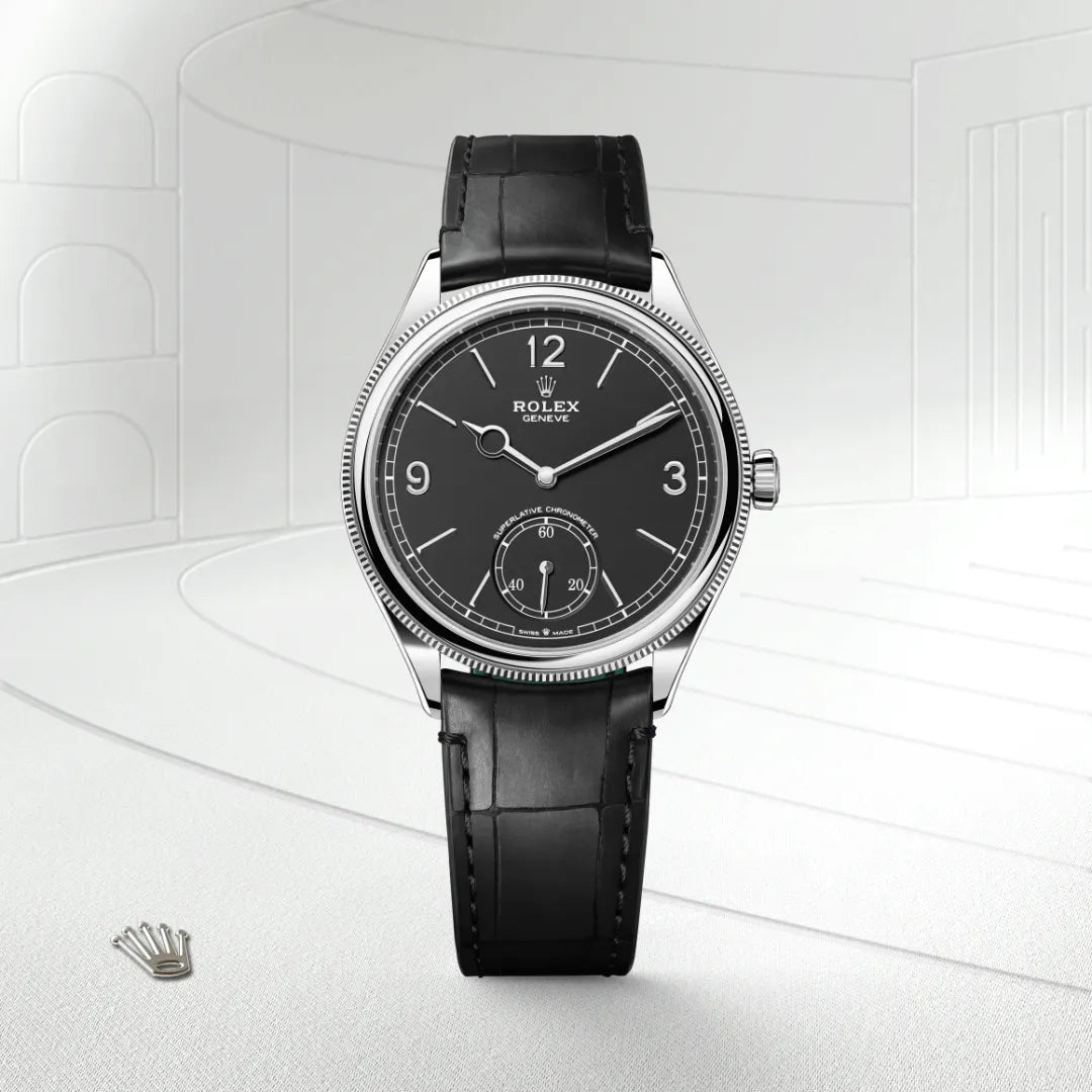 Rolex  1908 39 mm, 18 kt white gold, polished finish M52509-0002