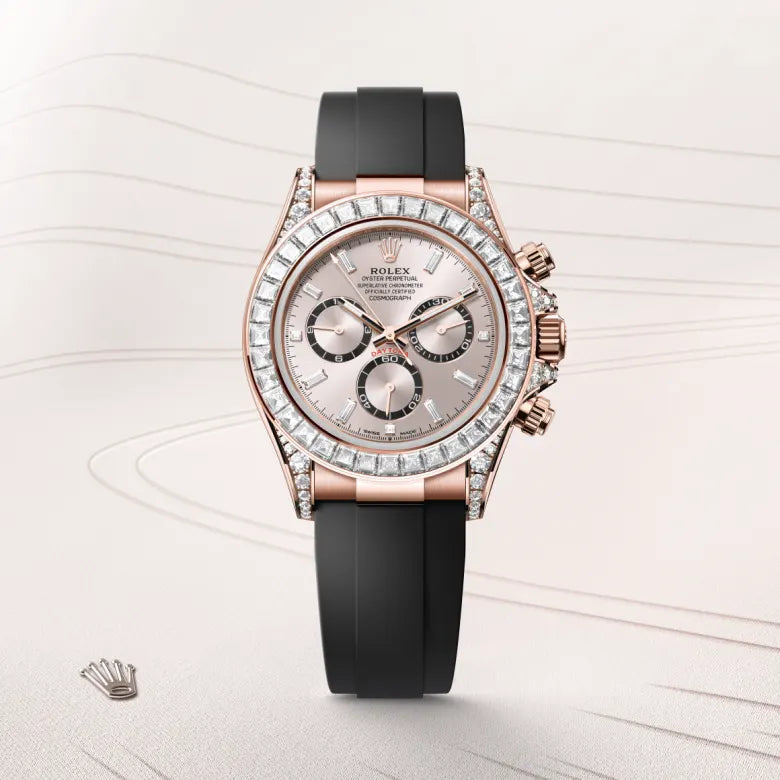 Rolex  Cosmograph Daytona Oyster, 40 mm, Everose gold and diamonds M126535TBR-0002