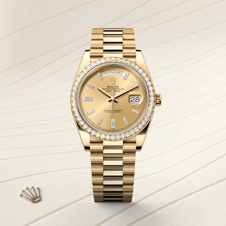 Rolex  Day-Date 40 Oyster, 40 mm, yellow gold and diamonds M228348RBR-0002