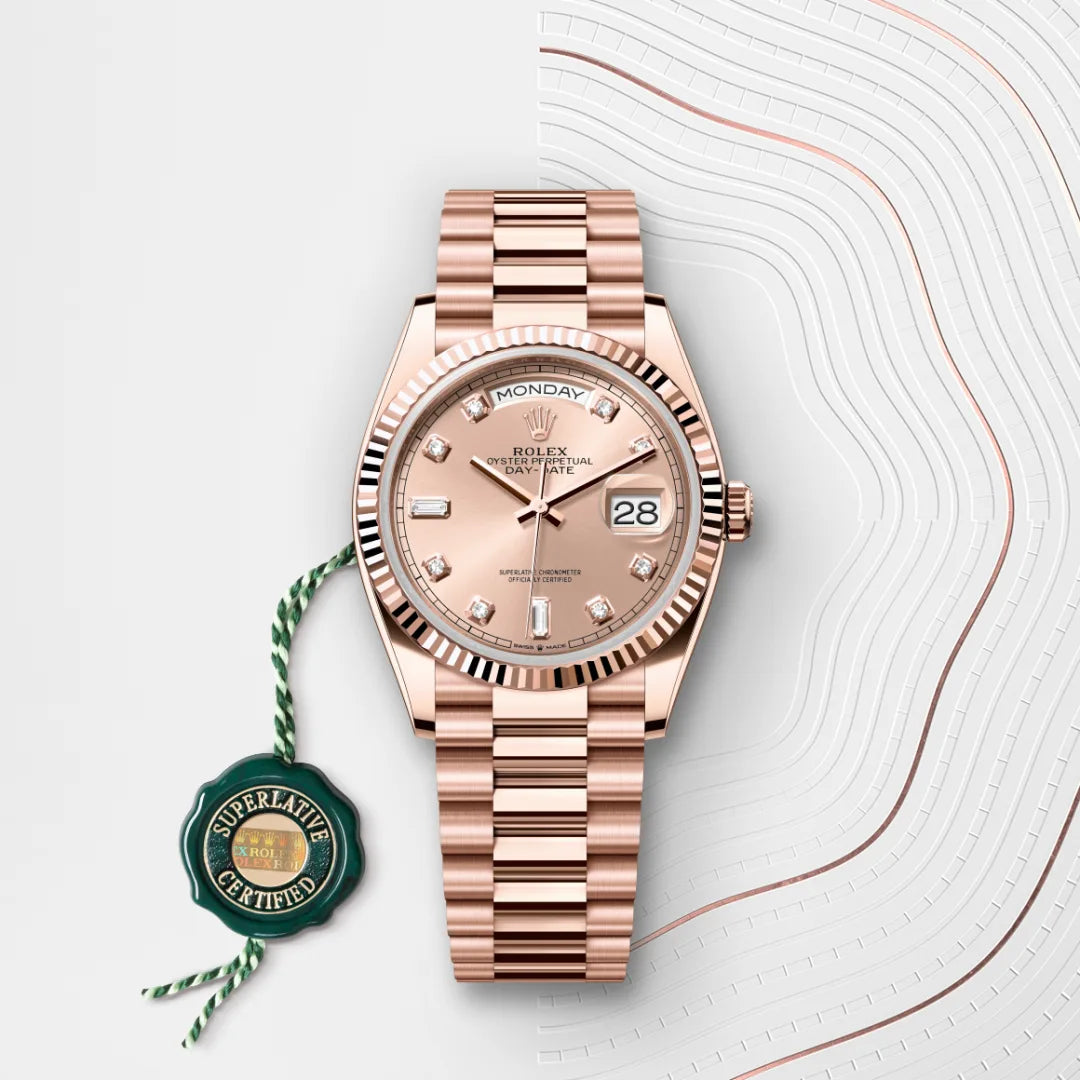 Rolex  Day-Date 36 Oyster, 36 mm, Everose gold M128235-0009