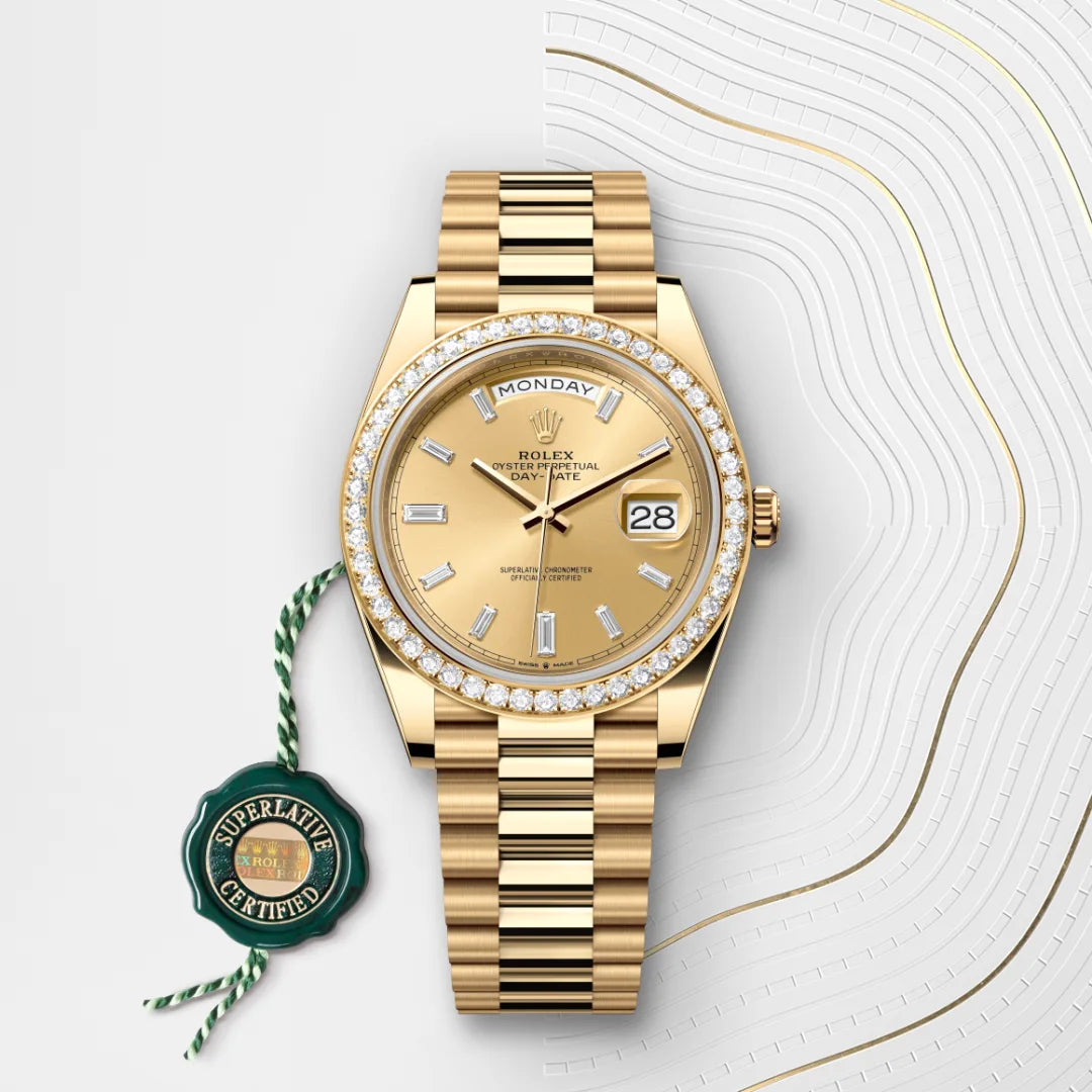 Rolex  Day-Date 40 Oyster, 40 mm, yellow gold and diamonds M228348RBR-0002