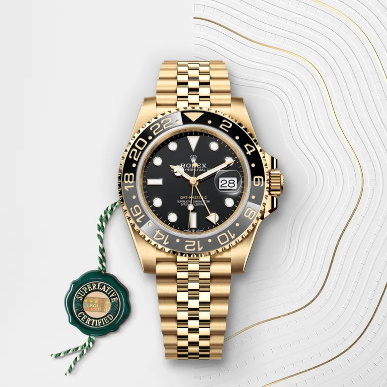 Rolex  GMT-Master II Oyster, 40 mm, yellow gold M126718GRNR-0001