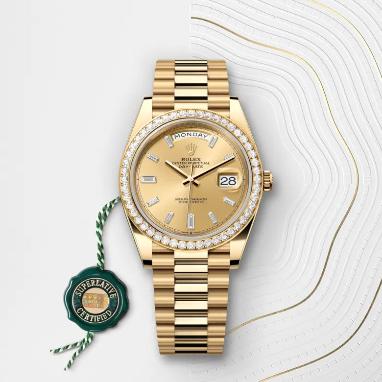 Rolex  Day-Date 40 Oyster, 40 mm, yellow gold and diamonds M228348RBR-0002