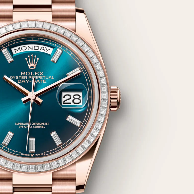 Rolex  Day-Date 36 Oyster, 36 mm, Everose gold and diamonds M128395TBR-0032