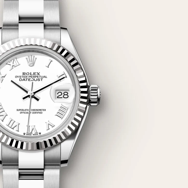Rolex  Lady-Datejust Oyster, 28 mm, Oystersteel and white gold M279174-0020