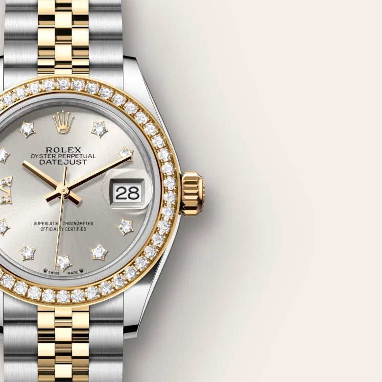 Rolex  Lady-Datejust Oyster, 28 mm, Oystersteel, yellow gold and diamonds M279383RBR-0003