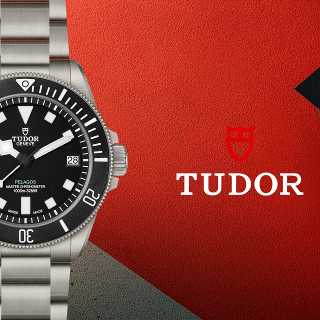 tudor pelegos ultra on red background with graduation cap