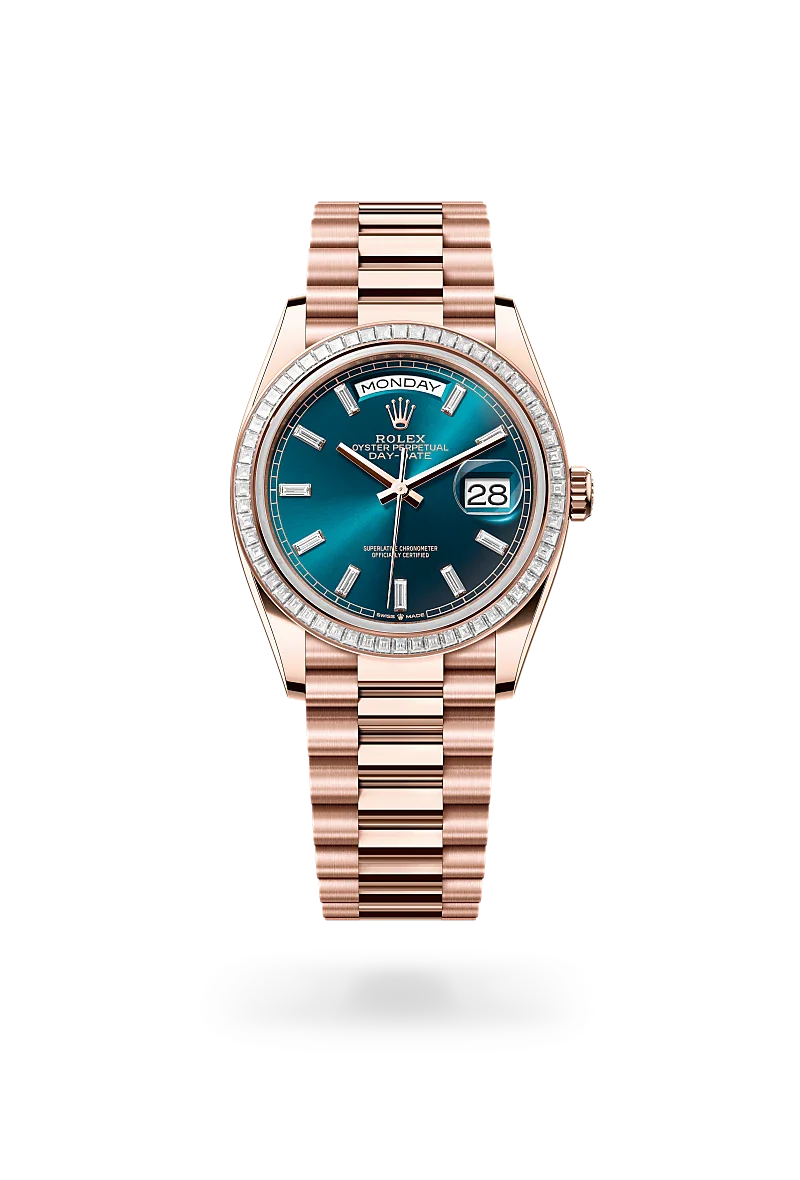 Rolex  Day-Date 36 Oyster, 36 mm, Everose gold and diamonds M128395TBR-0032